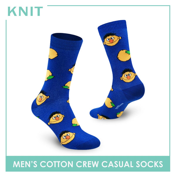 Knit KMSS9211 Men's Cotton Crew Casual Socks 1 pc (4365651705961)