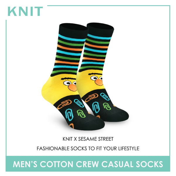 Knit KMSS9401 Men's Cotton Crew Casual Socks 1 pc (4432041640041)