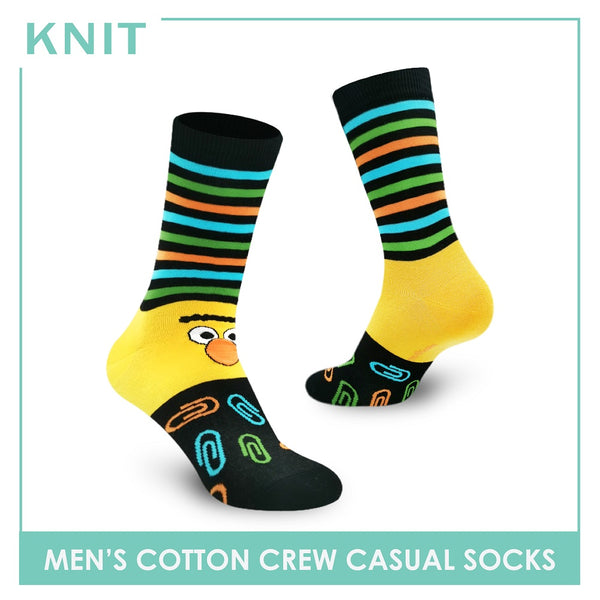 Knit KMSS9401 Men's Cotton Crew Casual Socks 1 pc (4432041640041)