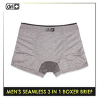 Dri Plus Men's Seamless Sports Boxers Brief 3 pieces in a pack ODMBBG1101
