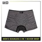 Dri Plus Men's Seamless Sports Boxers Brief 3 pieces in a pack ODMBBG1101