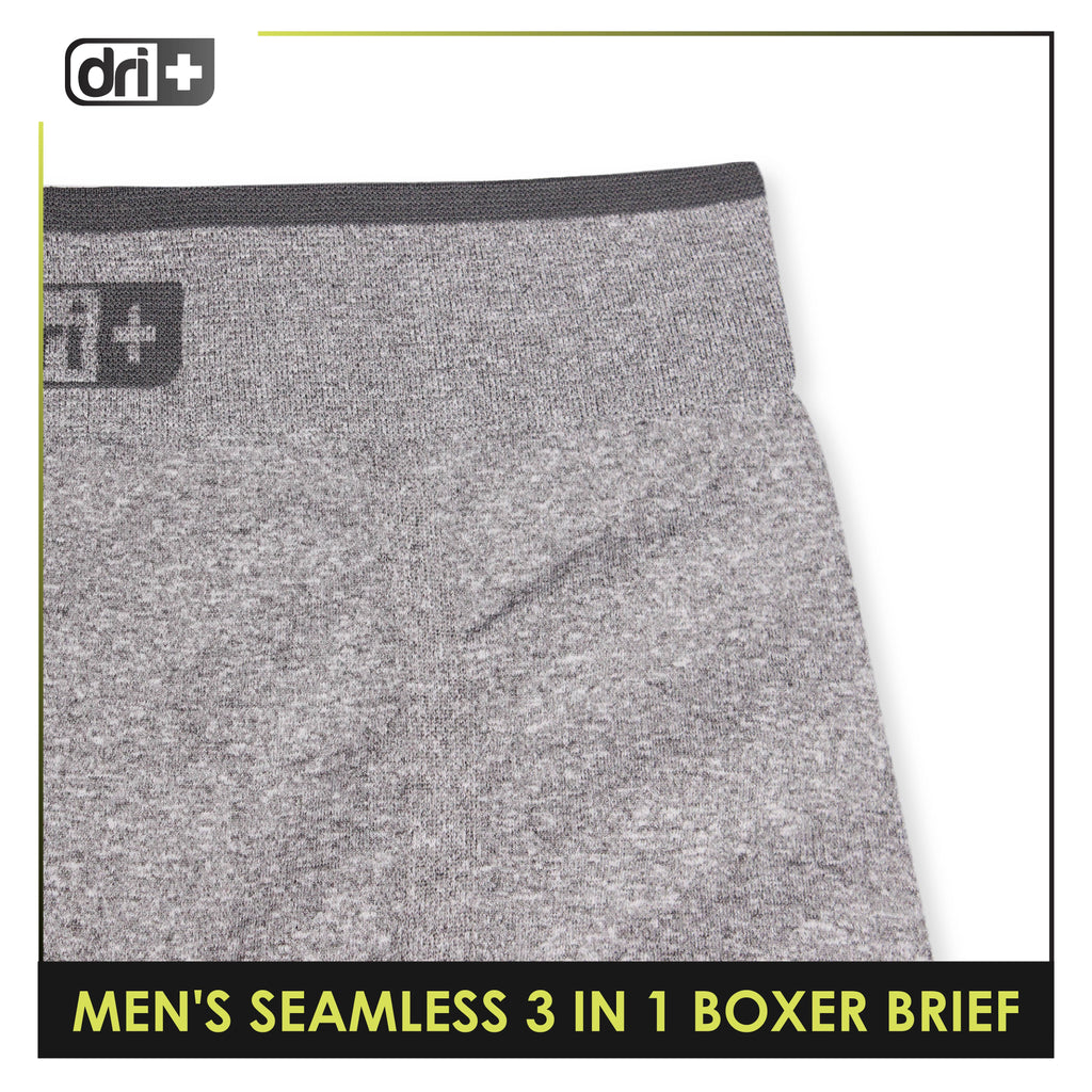 Dri Plus Men's Seamless Sports Boxers Brief 3 pieces in a pack ODMBBG1101