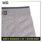 Dri Plus Men's Seamless Sports Boxers Brief 3 pieces in a pack ODMBBG1101