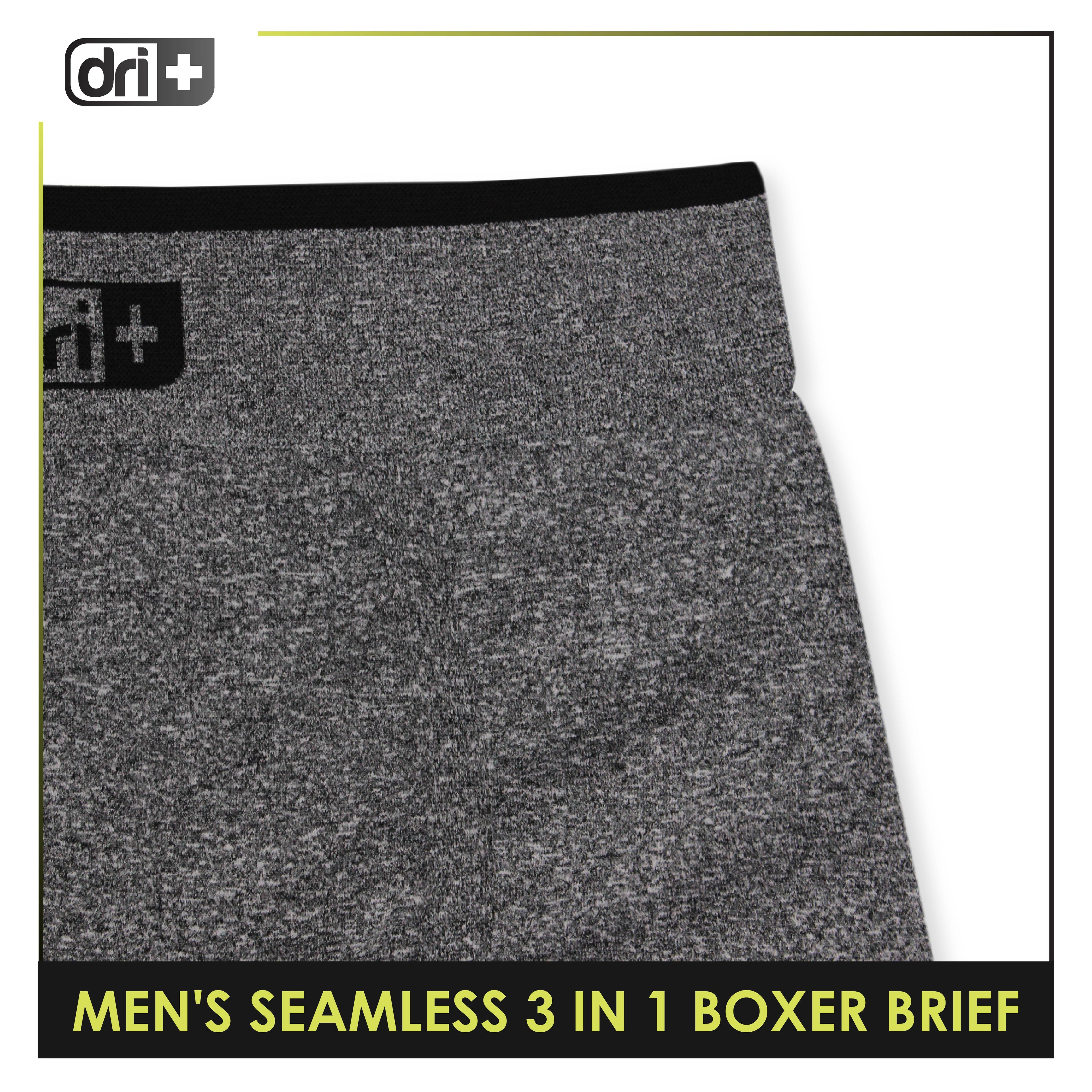 Dri Plus Men's Seamless Sports Boxers Brief 3 pieces in a pack ODMBBG1101