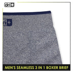 Dri Plus Men's Seamless Sports Boxers Brief 3 pieces in a pack ODMBBG1101