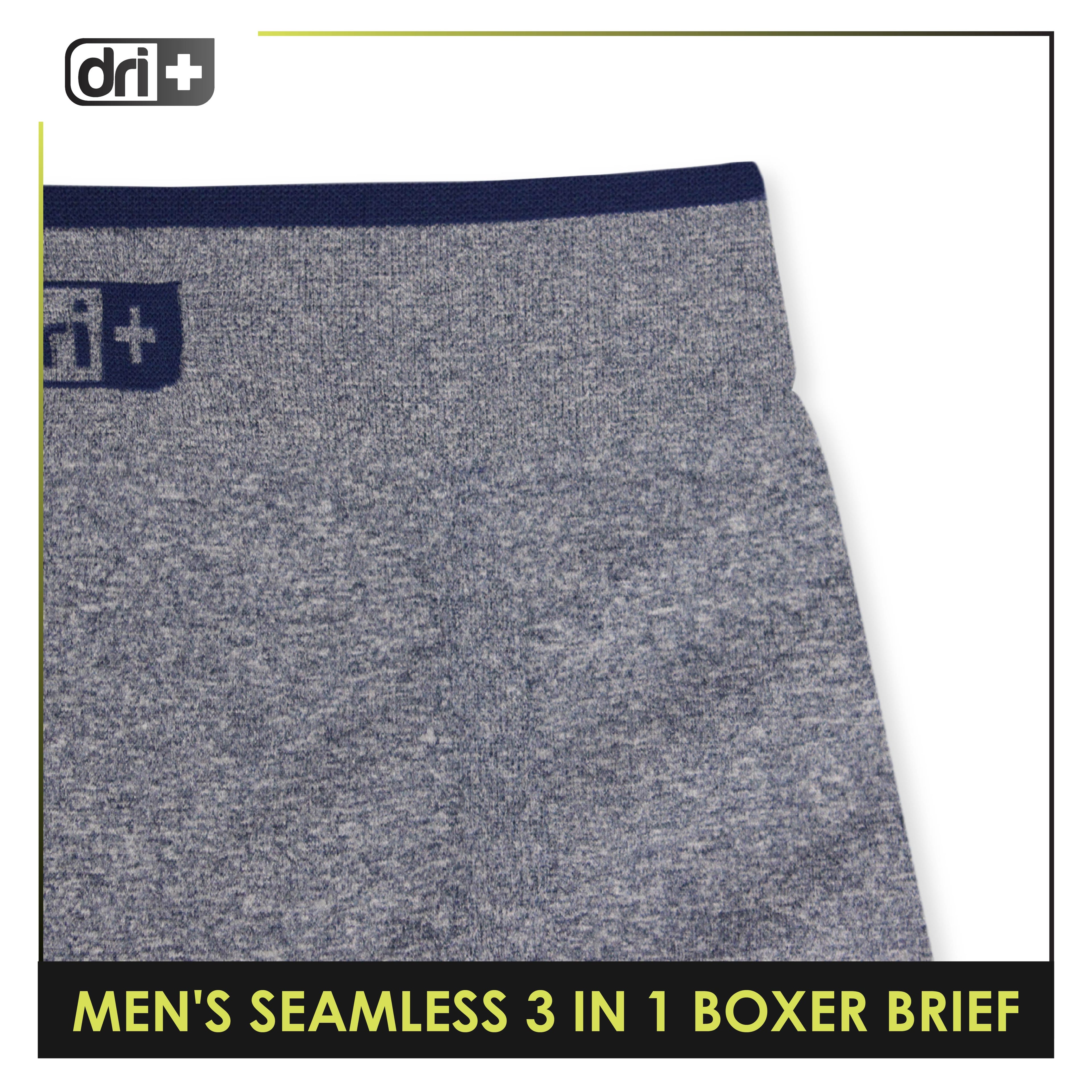 Dri Plus Men's Seamless Sports Boxers Brief 3 pieces in a pack ODMBBG1101