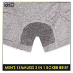 Dri Plus Men's Seamless Sports Boxers Brief 3 pieces in a pack ODMBBG1101