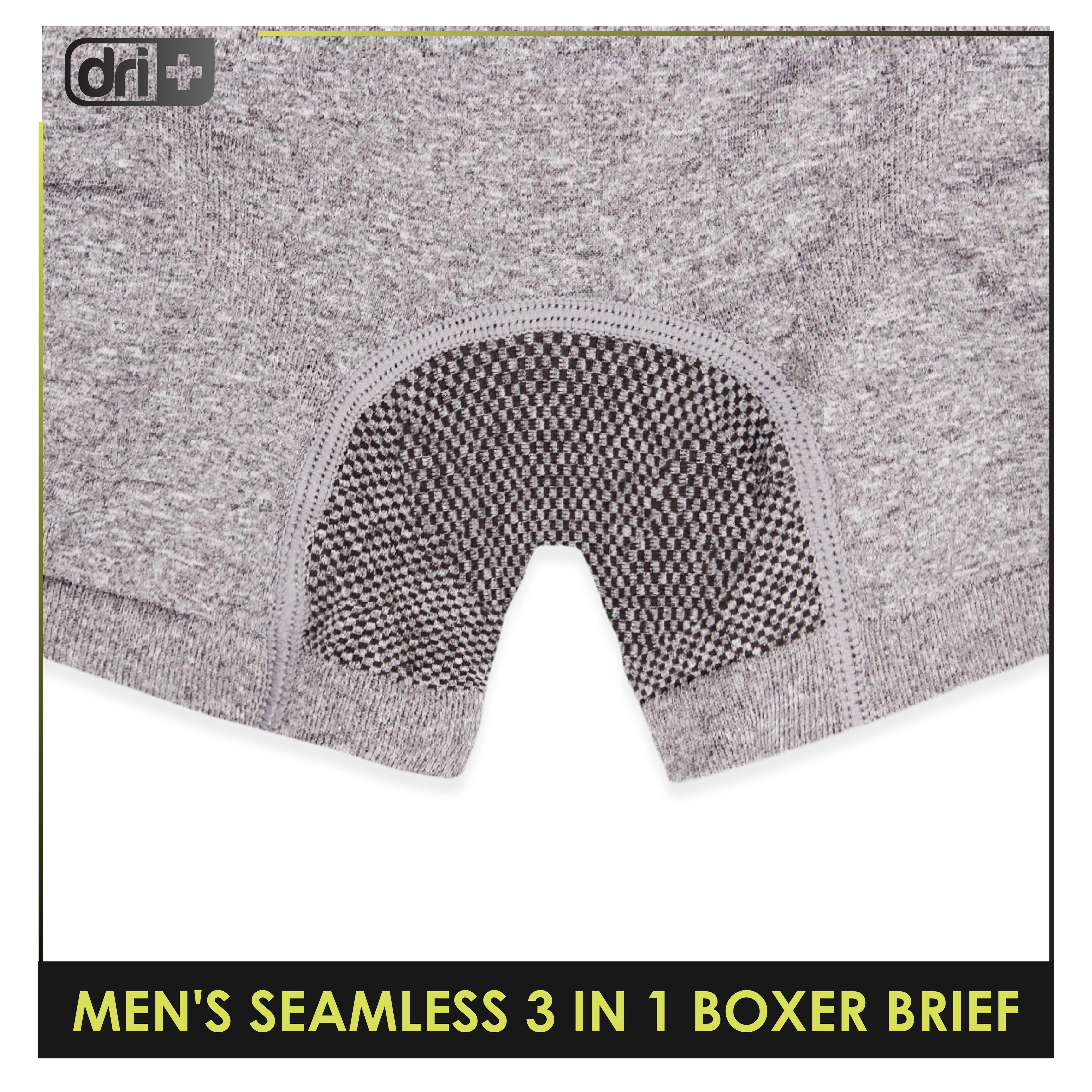Dri Plus Men's Seamless Sports Boxers Brief 3 pieces in a pack ODMBBG1101