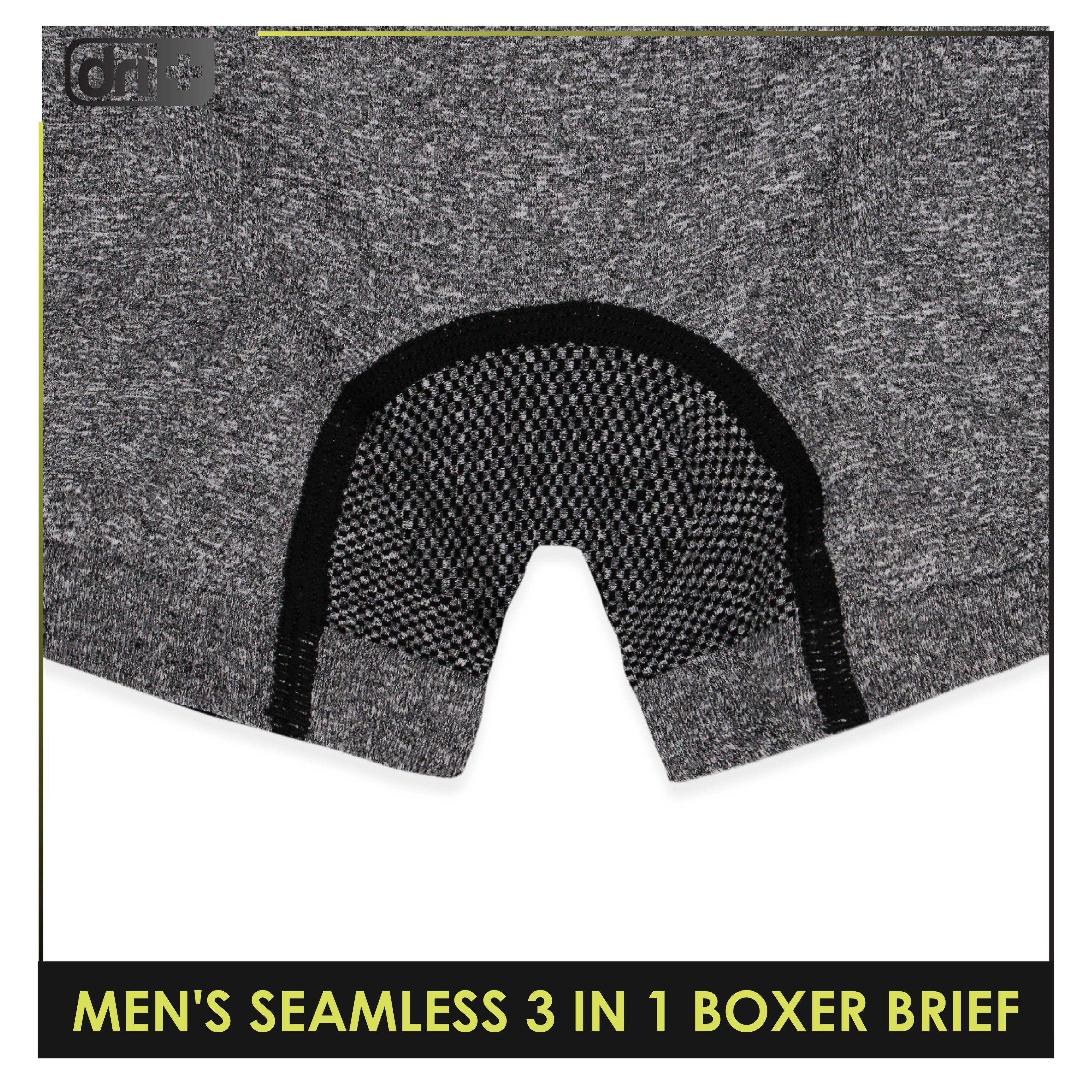 Dri Plus Men's Seamless Sports Boxers Brief 3 pieces in a pack ODMBBG1101