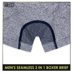 Dri Plus Men's Seamless Sports Boxers Brief 3 pieces in a pack ODMBBG1101
