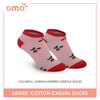 OMO Ladies' Cute Korean-Inspired Printed Cotton Casual Socks 1 pair OLCK9102