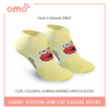 OMO OLCSS9403 Ladies Cotton Sesame Street Low Cut Casual Socks 1 pair
