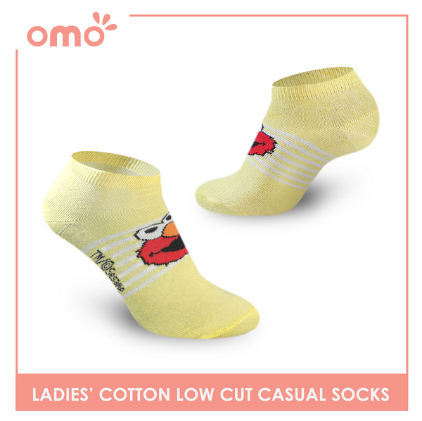 OMO OLCSS9403 Ladies Cotton Sesame Street Low Cut Casual Socks 1 Pair (4558018183273)