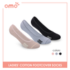 OMO Ladies' Cotton Fashionable Lite Casual Foot Cover 3 pairs in 1 pack OLCFG1203
