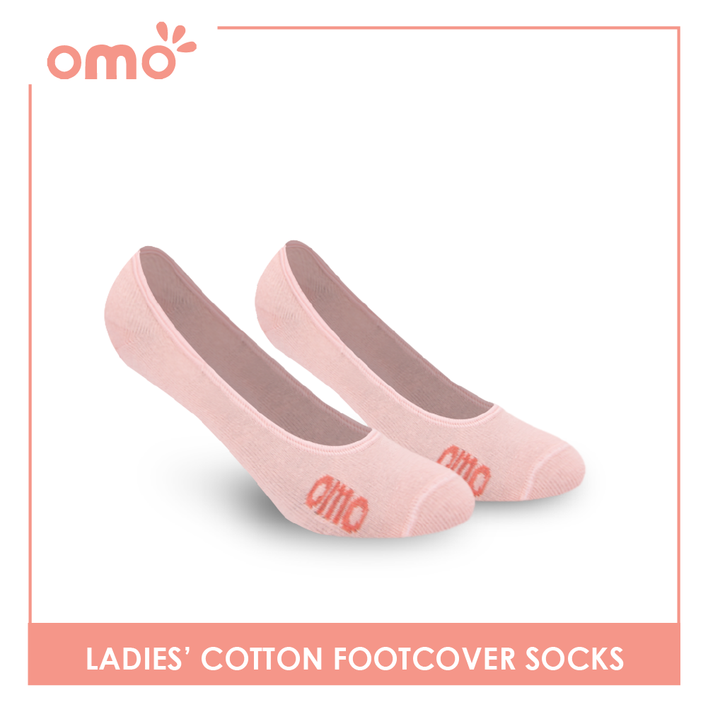 OMO Ladies' Cotton Fashionable Lite Casual Footcover 3 pairs in 1 pack OLCFG1201 (6632050294889)