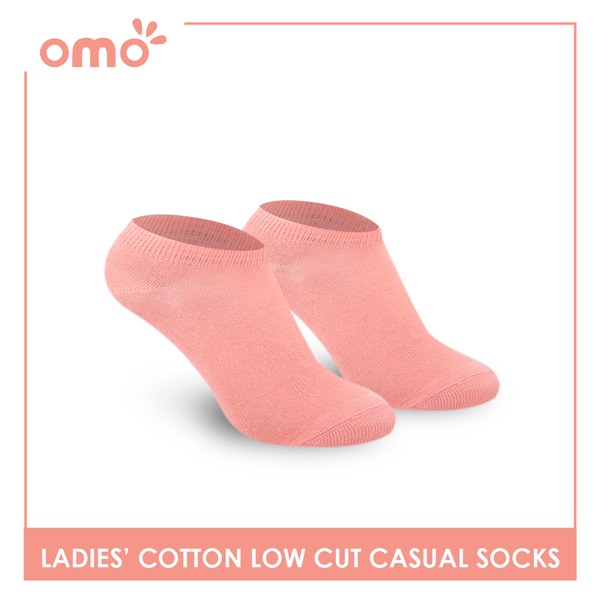 OMO Ladies' Cotton Fashionable Lite Casual Ankle Socks 3 pairs in 1 pack OLCG1203 (6632053571689)
