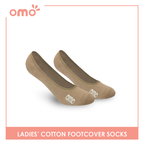 OMO Ladies' Cotton Fashionable Lite Casual Footcover 3 pairs in 1 pack OLCFG1202 (6632052392041)