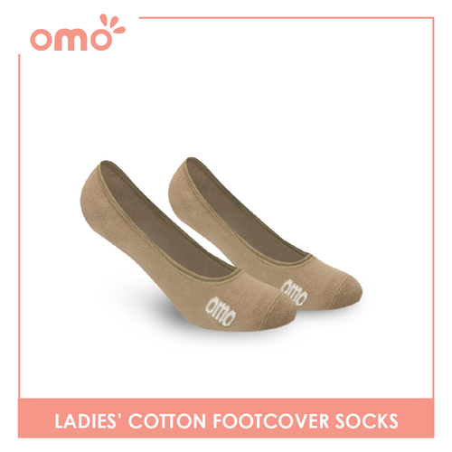 OMO Ladies' Cotton Fashionable Lite Casual Footcover 3 pairs in 1 pack OLCFG1202 (6632052392041)