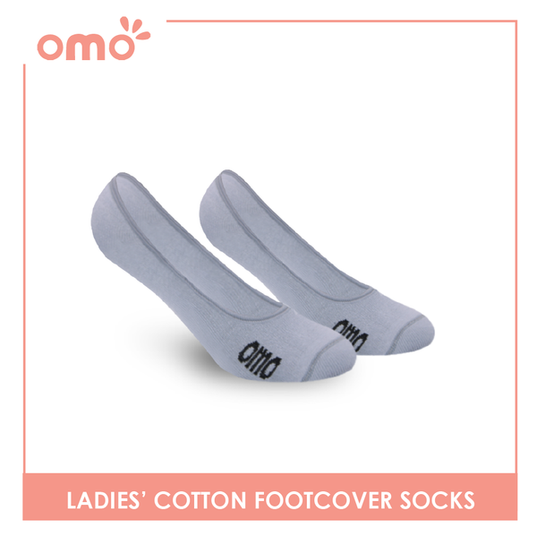 OMO Ladies' Cotton Fashionable Lite Casual Footcover 3 pairs in 1 pack OLCFG1203 (6632053014633)