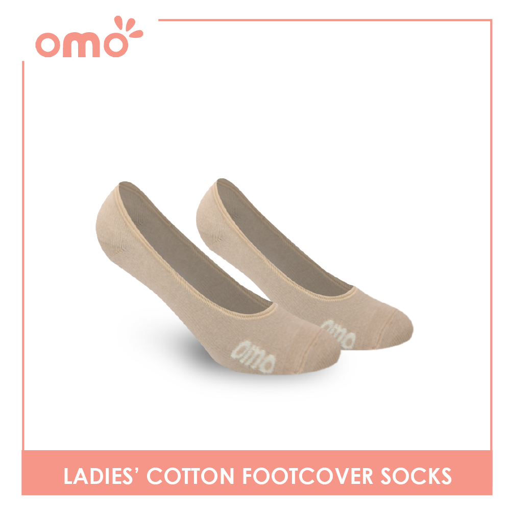 OMO Ladies' Cotton Fashionable Lite Casual Footcover 3 pairs in 1 pack OLCFG1202 (6632052392041)