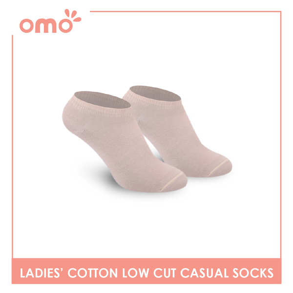 OMO Ladies' Cotton Fashionable Lite Casual Ankle Socks 3 pairs in 1 pack OLCG1202 (6632053506153)