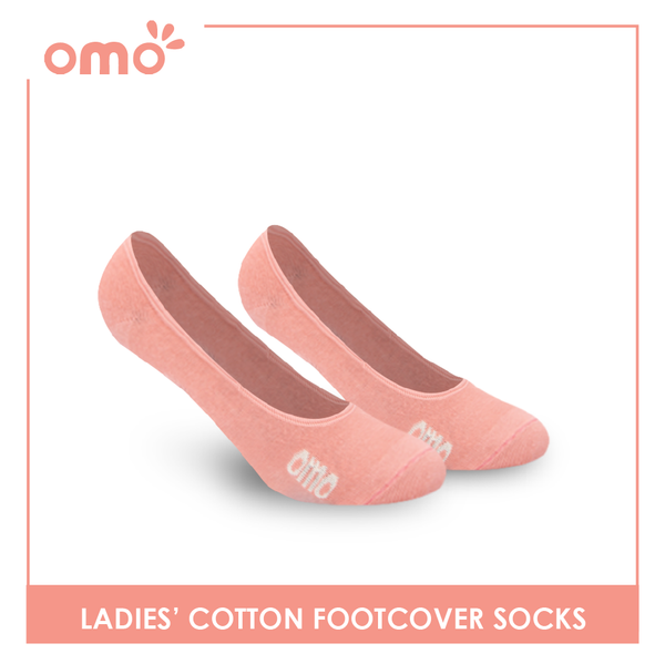 OMO Ladies' Cotton Fashionable Lite Casual Footcover 3 pairs in 1 pack OLCFG1201 (6632050294889)