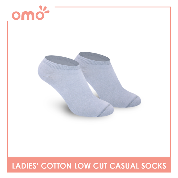 OMO Ladies' Cotton Fashionable Lite Casual Ankle Socks 3 pairs in 1 pack OLCG1202 (6632053506153)