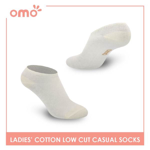 OMO Ladies' Cotton Fashionable Lite Casual Ankle Socks 3 pairs in 1 pack OLCG1201 (6632053407849)