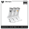 Burlington Men's Cotton Lite Sports Crew 3 pairs in a pack Socks X Secret Fresh BMSSE1101