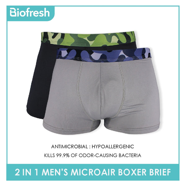 Biofresh Men's Antimicrobial Breathable Boxer Brief 2 pieces in 1 pack OUMBBG3 (Limited Time Offer)