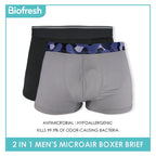 Biofresh Men's Antimicrobial Breathable Boxer Brief 2 pieces in 1 pack OUMBBG3 (Limited Time Offer)