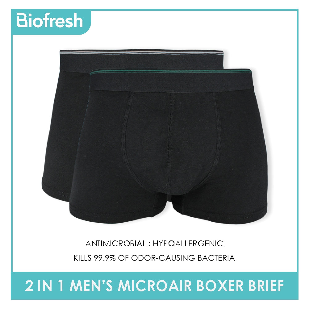 Biofresh Men's Antimicrobial Breathable Boxer Brief 2 pieces in 1 pack  OUMBBG3 (Limited Time Offer)