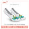 OMO OLCDMF9406 Ladies Cotton No Show Casual Socks 1 pair
