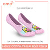 OMO OLCDMF9404 Ladies Cotton No Show Casual Socks 1 pair