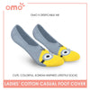OMO OLCDMF9401 Ladies Cotton No Show Casual Socks 1 pair