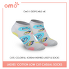 OMO OLCDM9403 Despicable Me Minions Peace Ladies' Cotton Low Cut Casual Socks 1 pair