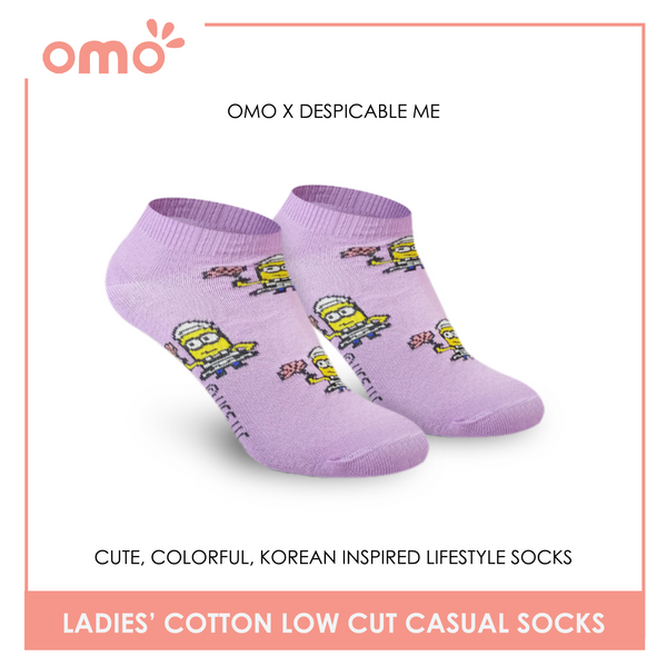 OMO OLCDM9404 Ladies Cotton Low Cut Casual Socks 1 Pair (4559962013801)