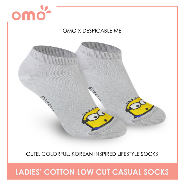 OMO OLCDM9406 Ladies Cotton Low Cut Casual Socks 1 Pair (4560165994601)