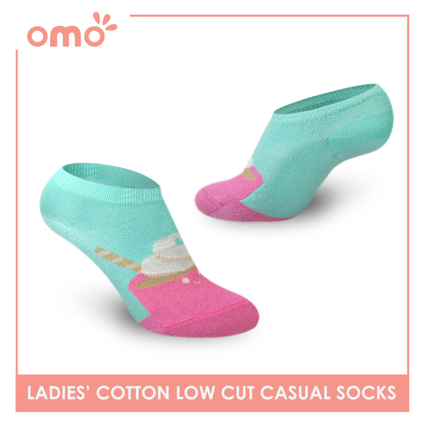 OMO OLCF8 Ladies Cotton Low Cut Casual Socks 1 Pair (4759021551721)