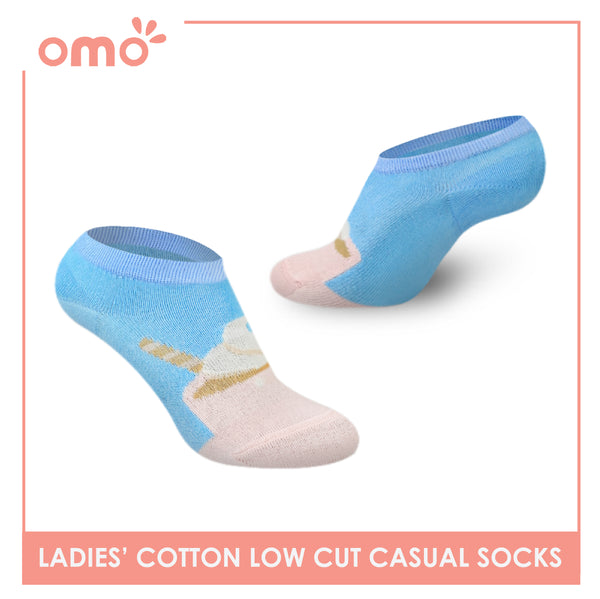 OMO OLCF8 Ladies Cotton Low Cut Casual Socks 1 Pair (4759021551721)