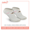OMO OLCK1814 Ladies Cotton Low Cut Casual Socks 1 pair