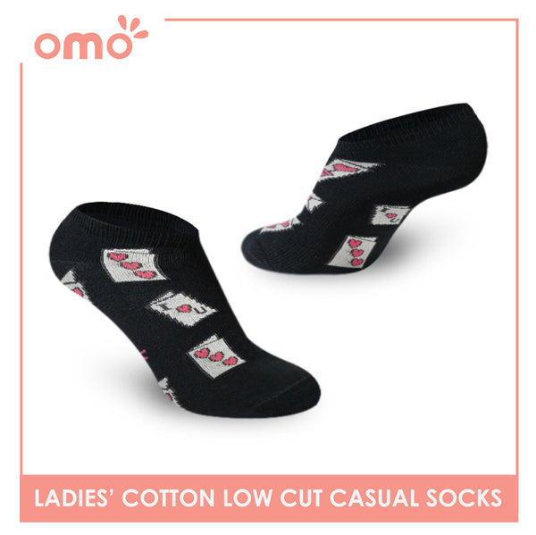 OMO OLCK9106 Ladies Cotton Low Cut Casual Socks 1 Pair (4365419675753)
