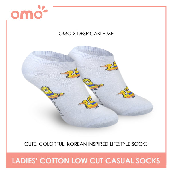 OMO OLCDM9407 Ladies Cotton Low Cut Casual Socks 1 Pair (4757750448233)