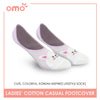 OMO OLCF1 Ladies Cotton No Show Casual Socks 1 pair