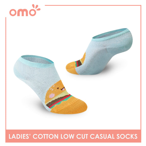 OMO OLCF6 Ladies Cotton Low Cut Casual Socks 1 Pair (4759324622953)
