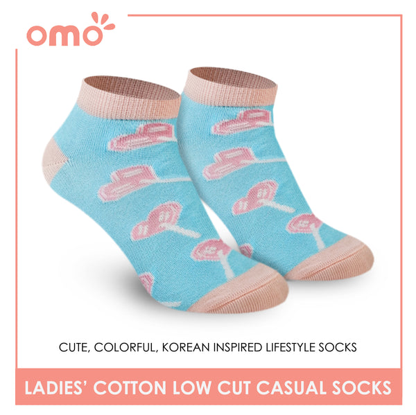 OMO OLCK1807 Ladies Cotton Low Cut Casual Socks 1 Pair (4365198852201)
