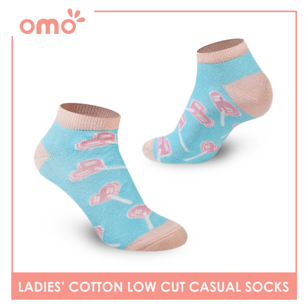 OMO OLCK1807 Ladies Cotton Low Cut Casual Socks 1 Pair (4365198852201)