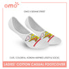 OMO OLCSSF9405 Ladies Cotton No Show Casual Socks 1 pair