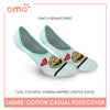 OMO OLCSSF9406 Ladies Cotton No Show Casual Socks 1 pair