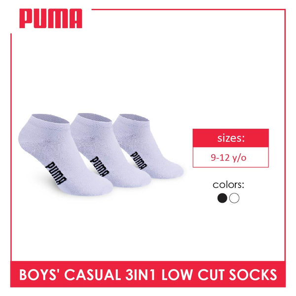 Puma Boys' Lite Casual Low Cut Socks 3 pairs in a pack PBCKG1